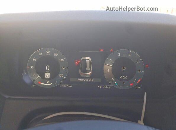 SALYL2EX1SA804146 2025 LAND ROVER RANGE Charcoal Instrument cluster view