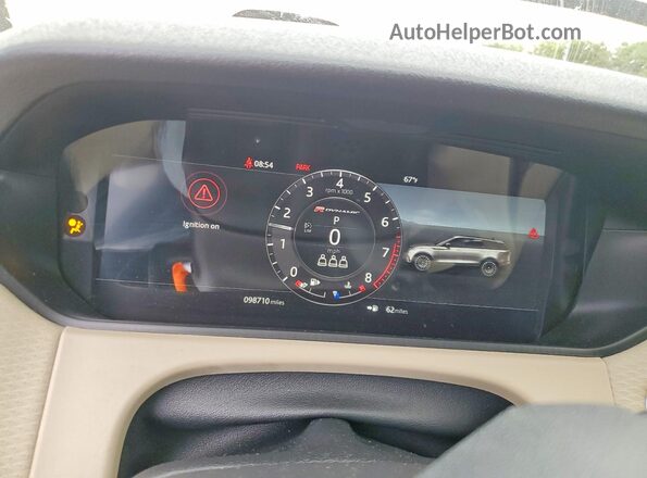 SALYL2EX3KA785695 2019 LAND ROVER RANGE Серебряный Вид щитка приборов