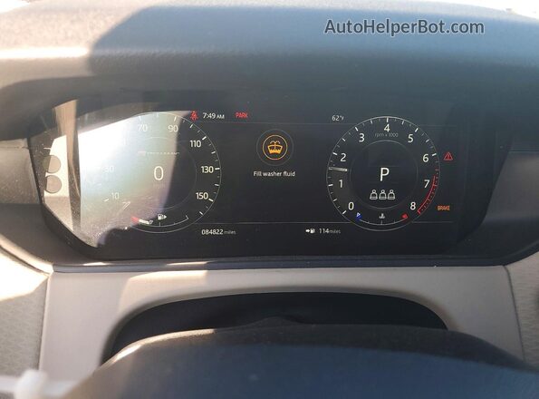 SALYL2EX9KA796278 2019 LAND ROVER RANGE White ხელსაწყოთა პანელის ხედი