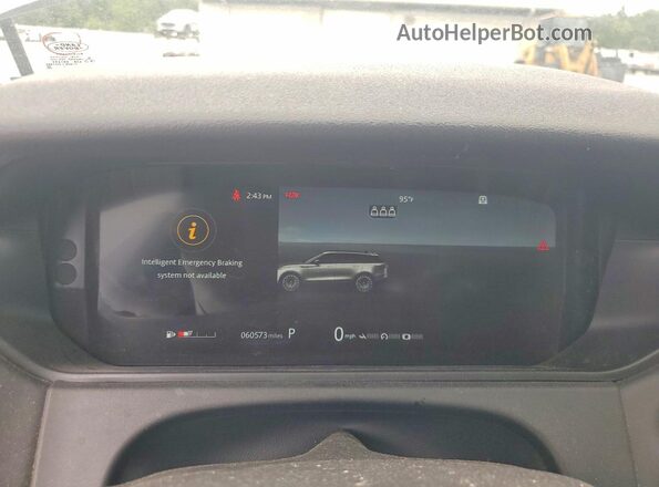 SALYL2FV7KA211839 2019 LAND ROVER RANGE Silver Вид щитка приладів