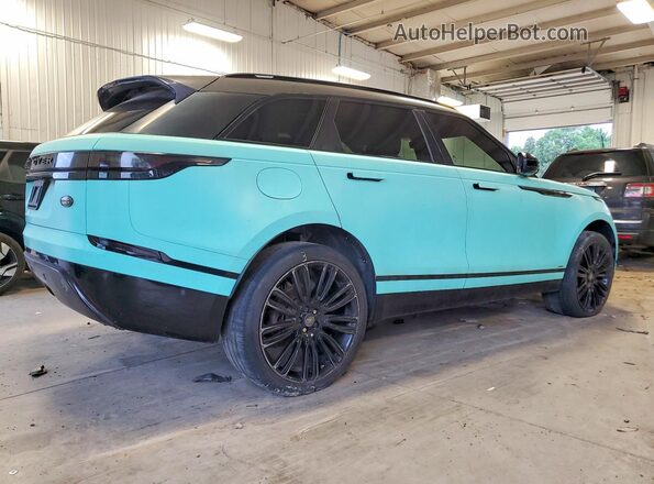 SALYL2RNXJA758789 2018 LAND ROVER RANGE Blue Trasero derecho