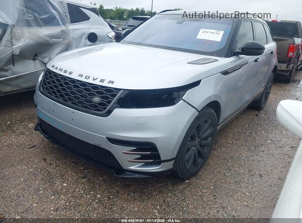 SALYL2RV3JA761114 2018 LAND ROVER RANGE ROVER VELAR Gray Առջևի ձախ երեք քառորդ տեսարան