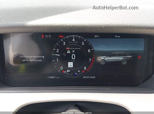 SALYL2RV8JA759312 2018 LAND ROVER RANGE ROVER VELAR Белый Вид задних сидений