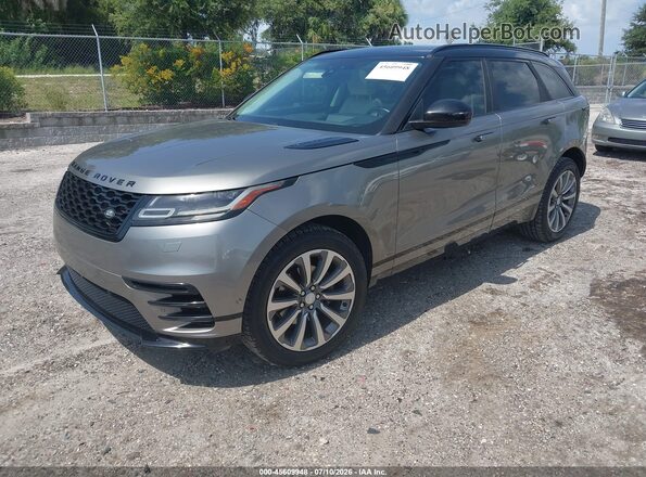 SALYL2RX7JA768097 2018 LAND ROVER RANGE ROVER VELAR Gray Vista tres cuartos delantera izquierda