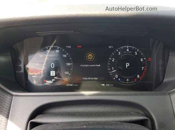 SALYL2RX9JA772314 2018 LAND ROVER RANGE White Instrument cluster view