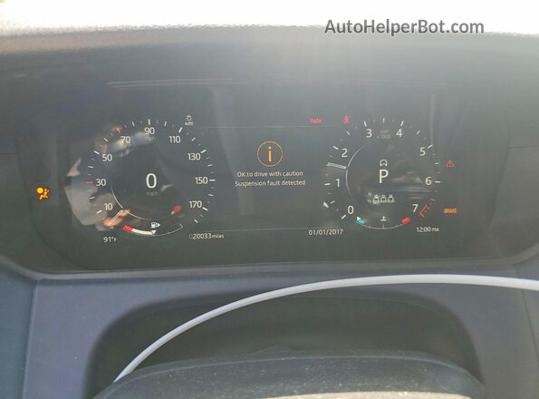SALYM2FU9MA325123 2021 LAND ROVER RANGE Black Vista del cuadro de instrumentos