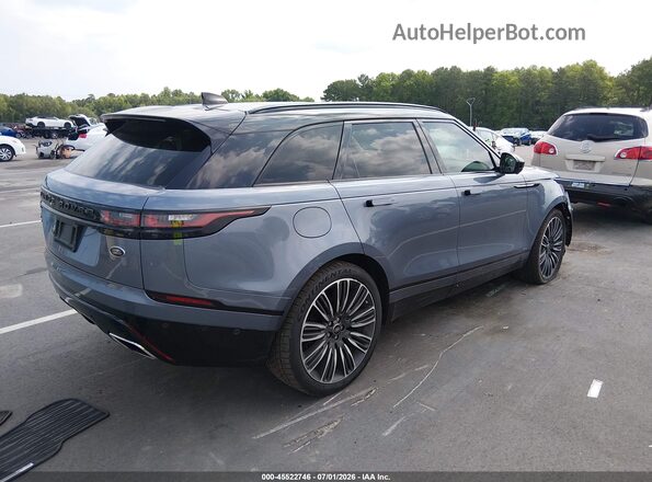 SALYM2RV4JA758543 2018 LAND ROVER RANGE ROVER VELAR Синий Задняя правая четверть