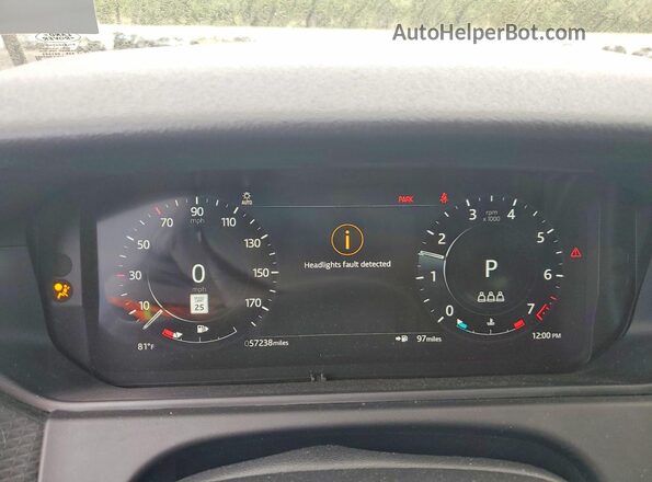 SALYT2EX1MA320125 2021 LAND ROVER RANGE Белый Вид щитка приборов