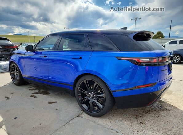 SALYT2EX3NA345450 2022 LAND ROVER RANGE Blue Tył lewy