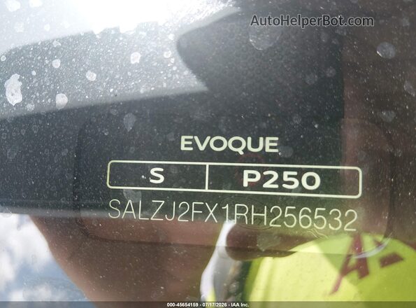 SALZJ2FX1RH256532 2024 LAND ROVER RANGE ROVER EVOQUE White ძრავის განყოფილების ხედი