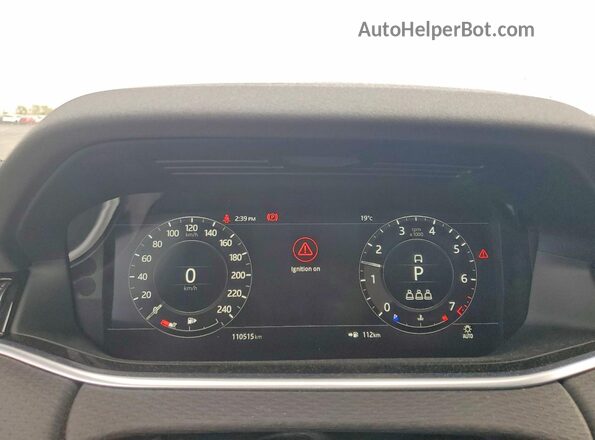 SALZJ2FX3LH017474 2020 LAND ROVER RANGE White Instrument cluster view