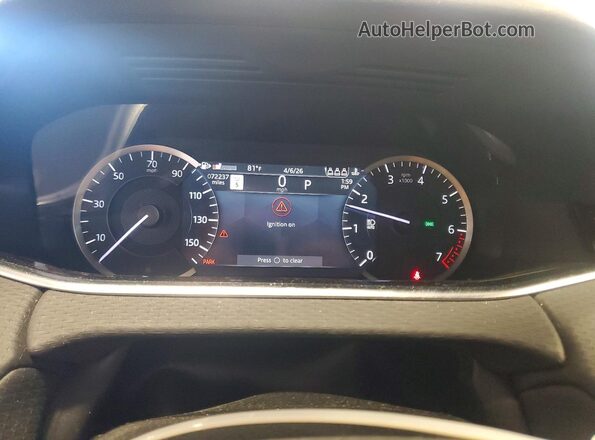 SALZJ2FX7PH198424 2023 LAND ROVER RANGE Black Vista del cuadro de instrumentos
