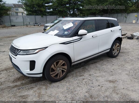 SALZJ2FX9LH042573 2020 LAND ROVER RANGE ROVER EVOQUE White Vista tres cuartos delantera izquierda