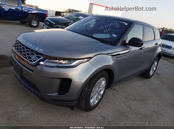 SALZJ2FXXMH136415 2021 LAND ROVER RANGE ROVER EVOQUE Gray Передня ліва чверть