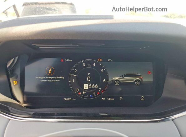 SALZL2FX0LH116344 2020 LAND ROVER RANGE Gray Instrument cluster view