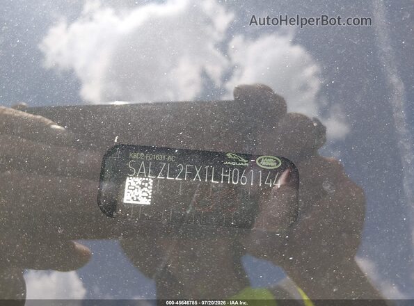 SALZL2FX1LH061144 2020 LAND ROVER RANGE ROVER EVOQUE Blue ძრავის განყოფილების ხედი