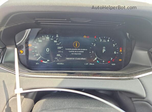 SALZL2FX6MH153304 2021 LAND ROVER RANGE Белый Вид щитка приборов