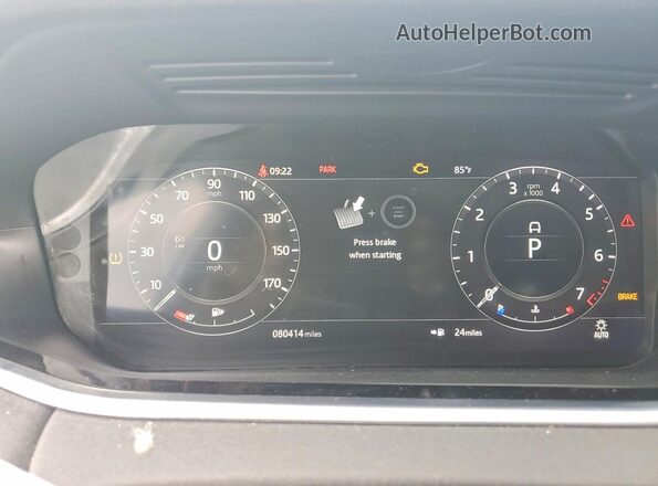 SALZP2FX0LH062354 2020 LAND ROVER RANGE Silver Widok zestawu wskaźników