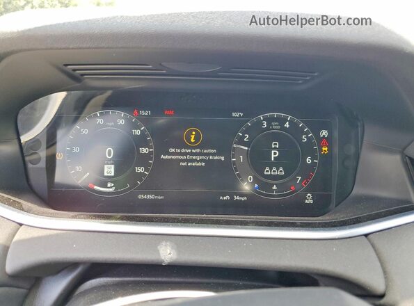 SALZP2FX7LH030968 2020 LAND ROVER RANGE White Instrument cluster view