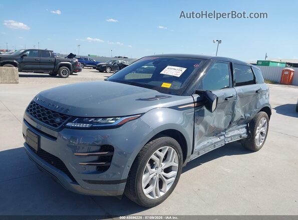 SALZT2FX7MH125981 2021 LAND ROVER RANGE ROVER EVOQUE Gray Առջևի ձախ երեք քառորդ տեսարան