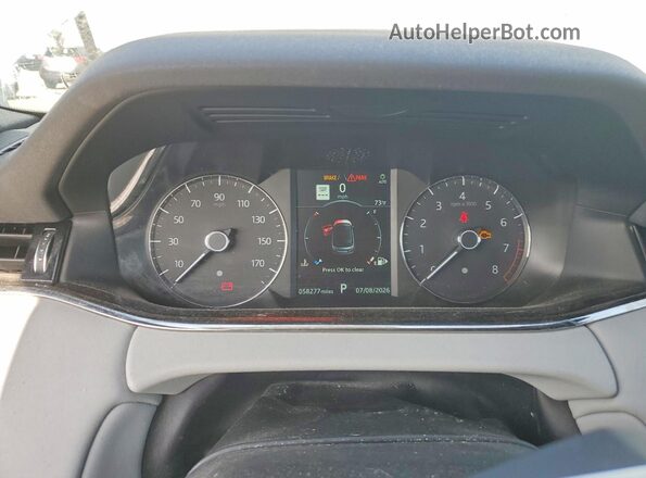 SALZT2GX1LH004327 2020 LAND ROVER RANGE White Instrument cluster view