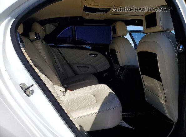 SCBBG7ZH3GC002262 2016 BENTLEY MULSANNE Белый Вид задних сидений