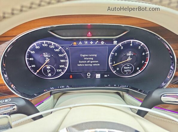 SCBDG4ZG9NC004464 2022 BENTLEY CONTINENTAL White Instrument cluster view