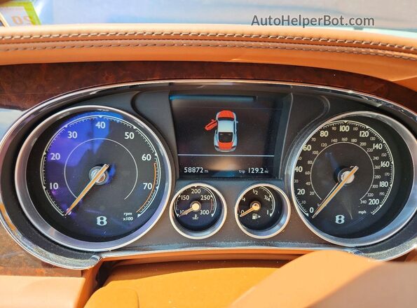 SCBFT7ZA3GC057262 2016 BENTLEY CONTINENTAL Blue Instrument cluster view