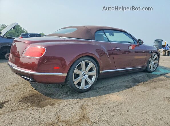SCBGU3ZA0GC055236 2016 BENTLEY CONTINENTAL Темно-бордовый Задняя правая четверть