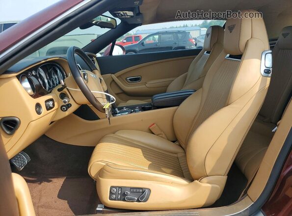 SCBGU3ZA0GC055236 2016 BENTLEY CONTINENTAL Темно-бордовый Вид салона спереди