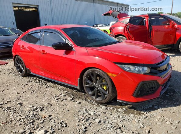 SHHFK7G40HU205142 2017 HONDA CIVIC Red Przód prawy