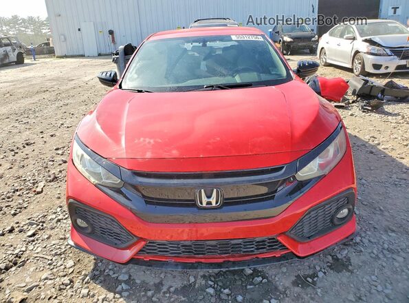 SHHFK7G40HU205142 2017 HONDA CIVIC Red Widok z przodu