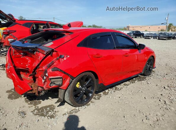 SHHFK7G40HU205142 2017 HONDA CIVIC Red Tył prawy