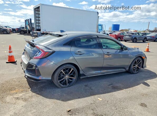 SHHFK7G40MU200629 2021 HONDA CIVIC Gray Rear right