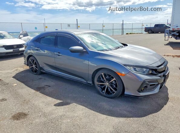 SHHFK7G40MU200629 2021 HONDA CIVIC Gray Front right