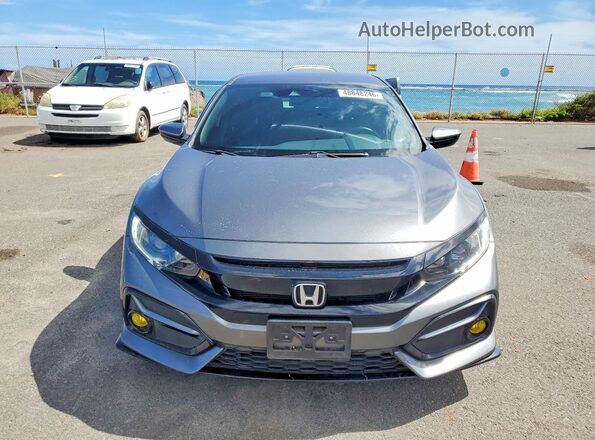SHHFK7G40MU200629 2021 HONDA CIVIC Gray Front view
