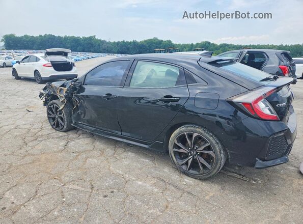SHHFK7G41KU203441 2019 HONDA CIVIC Black Trasero izquierdo