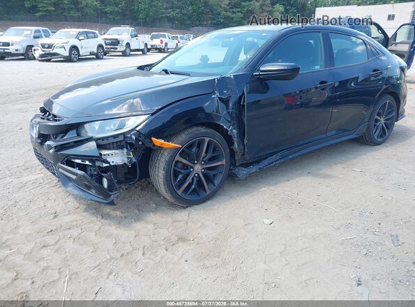 SHHFK7G41MU203362 2021 HONDA CIVIC Black Передня ліва чверть