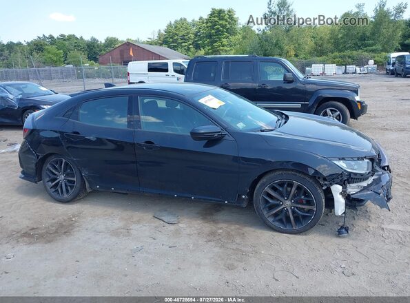 SHHFK7G41MU203362 2021 HONDA CIVIC Black Вид задньої частини салону