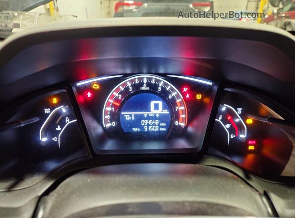SHHFK7G44JU205781 2018 HONDA CIVIC Black ხელსაწყოთა პანელის ხედი