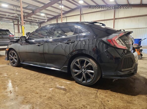 SHHFK7G44JU205781 2018 HONDA CIVIC Black უკანა მარცხენა