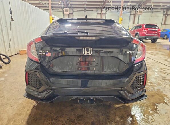 SHHFK7G44JU205781 2018 HONDA CIVIC Black უკანა ხედი