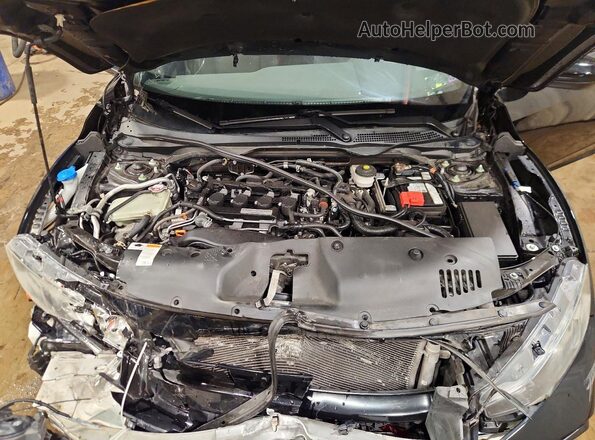 SHHFK7G44JU205781 2018 HONDA CIVIC Black უკანა სალონის ხედი