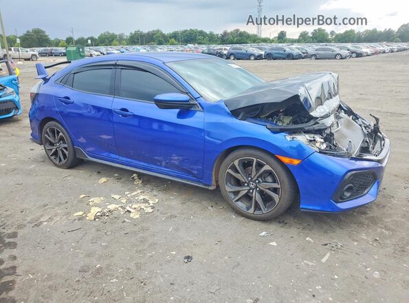 SHHFK7G44JU210673 2018 HONDA CIVIC Blue Delantero derecho