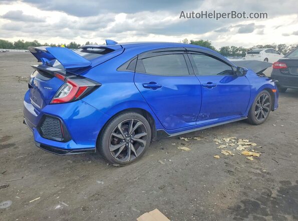 SHHFK7G44JU210673 2018 HONDA CIVIC Blue Trasero derecho