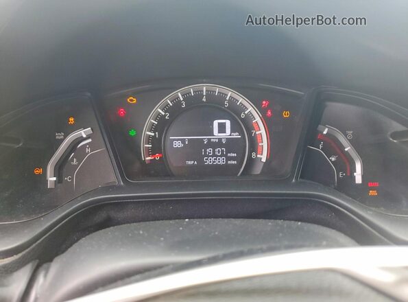 SHHFK7G44JU210673 2018 HONDA CIVIC Blue Vista del cuadro de instrumentos