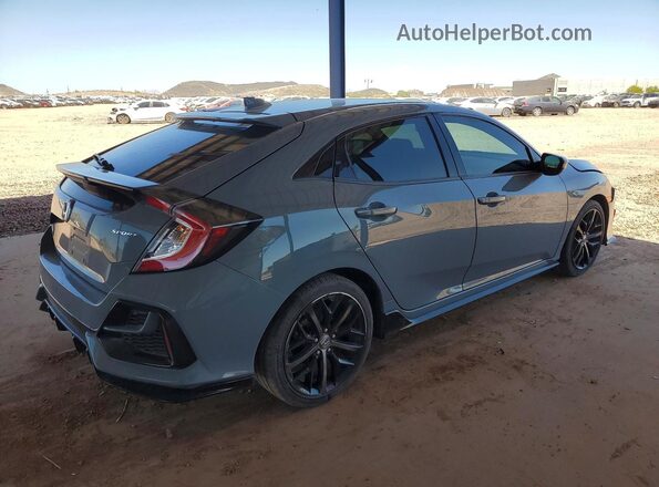 SHHFK7G44MU210550 2021 HONDA CIVIC Blue Задня права чверть