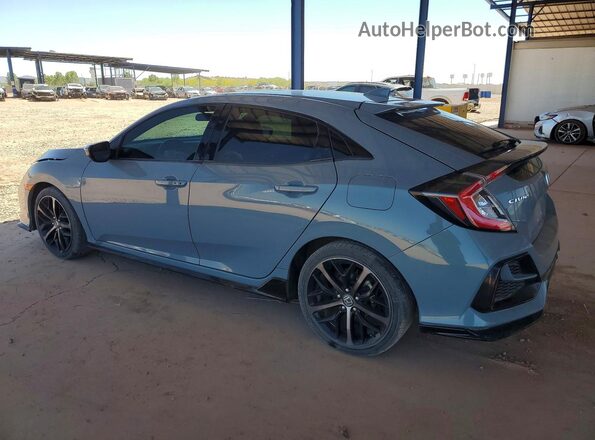 SHHFK7G44MU210550 2021 HONDA CIVIC Blue Задня ліва чверть