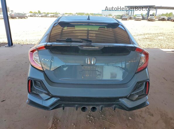 SHHFK7G44MU210550 2021 HONDA CIVIC Blue Вид ззаду