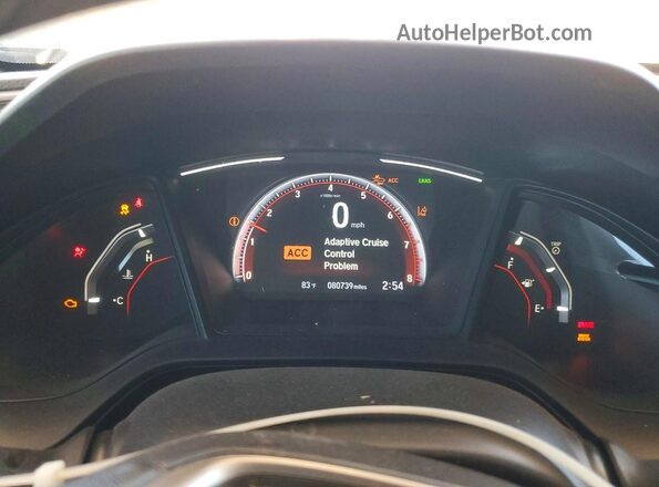 SHHFK7G44MU210550 2021 HONDA CIVIC Blue Вид щитка приладів